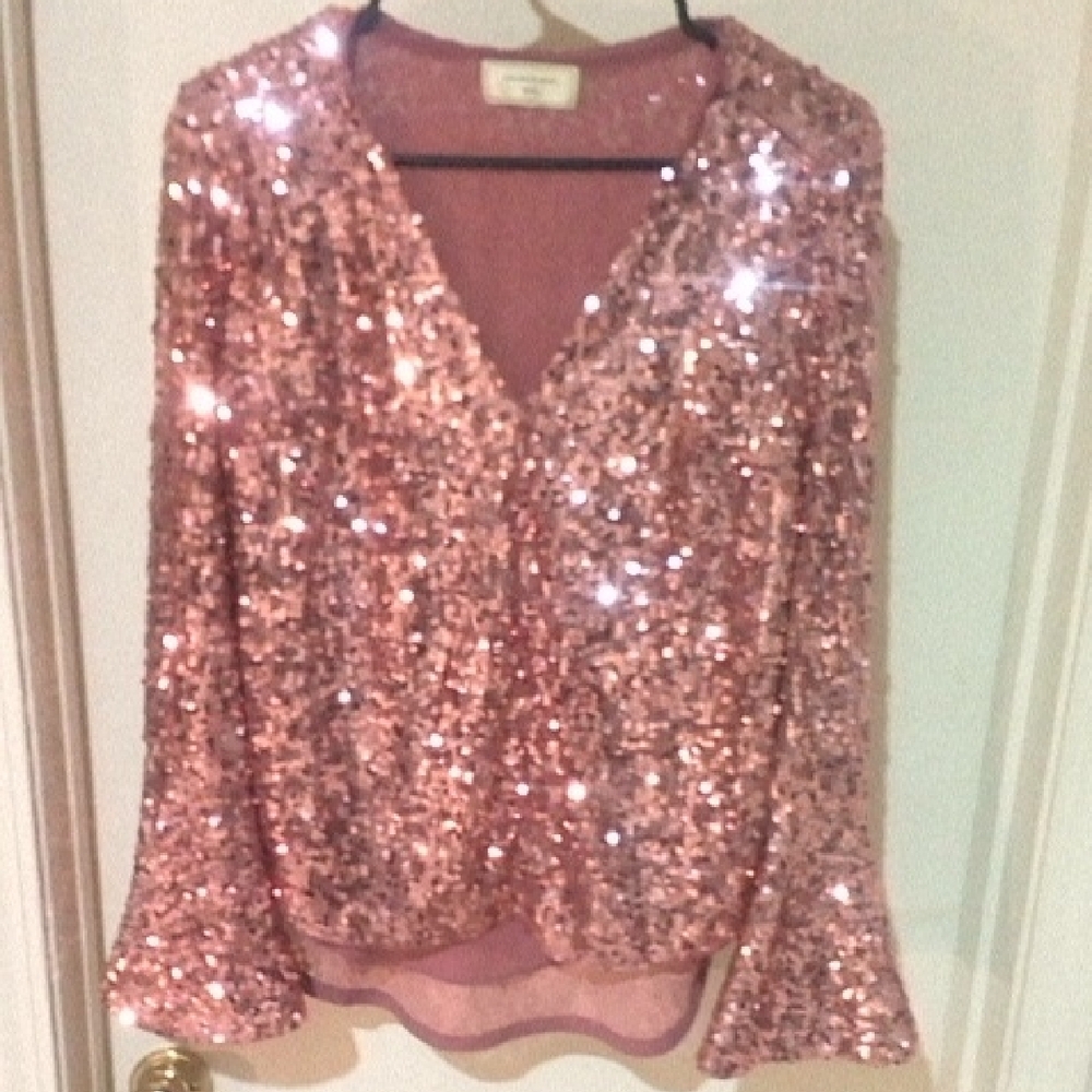 Sequin Pink Women's Top